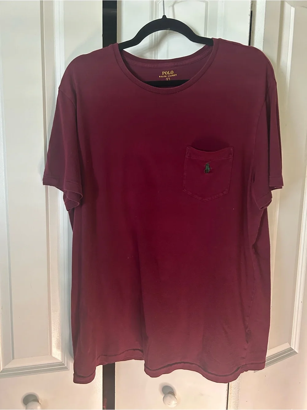 Polo by Ralph Lauren Short Sleeve Pocket Tee - Navy & Burgundy
